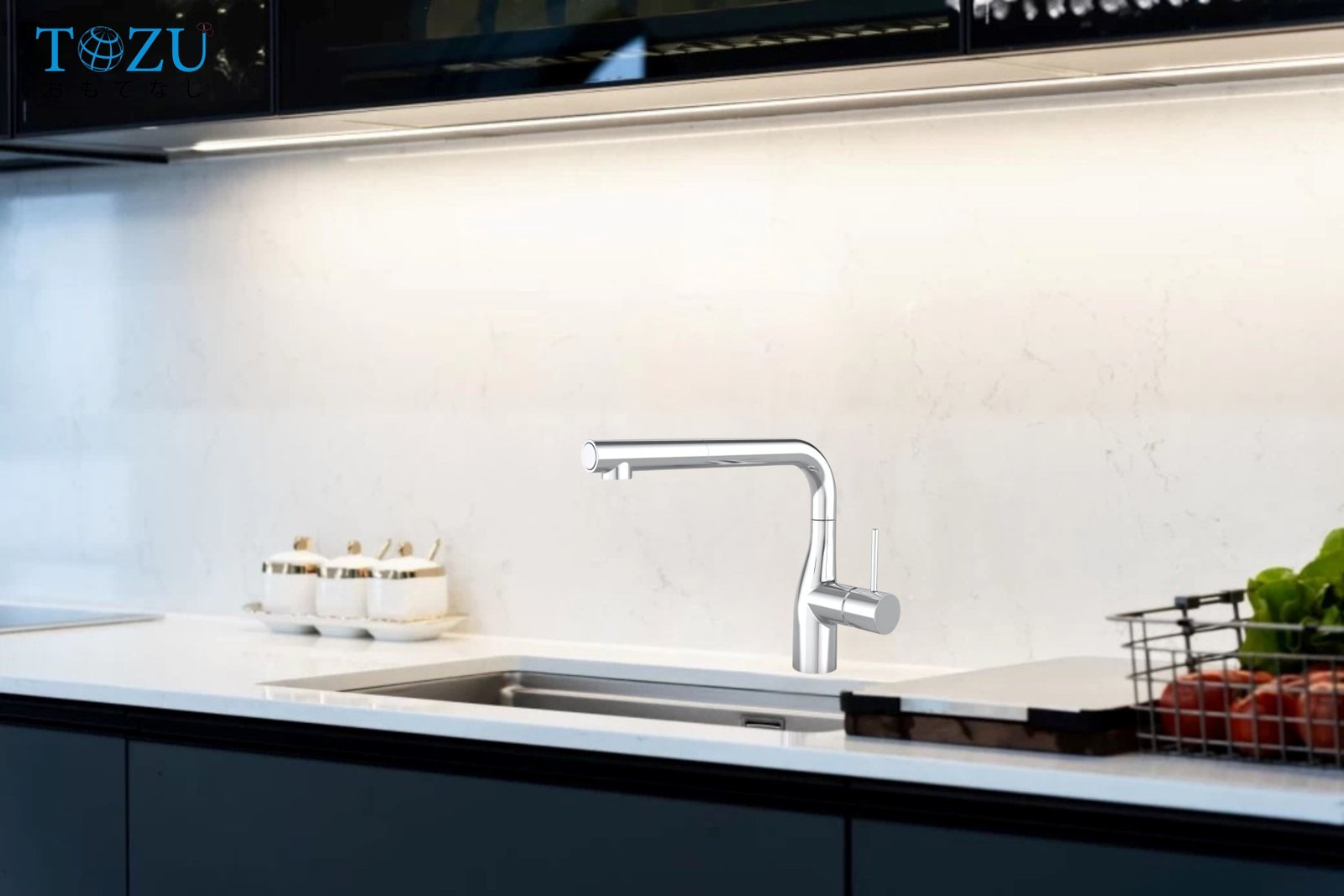VÒI RỬA BÁT TOZU SWANO SLUX CHROME-S CAO CẤP